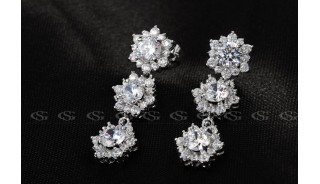 Серьги - Позолоченные серьги Space