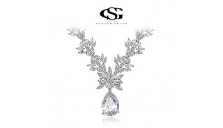 Ожерелья - Позолоченное ожерелье Graceful Queen