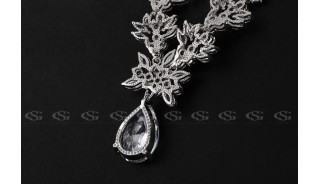 Ожерелья - Позолоченное ожерелье Graceful Queen