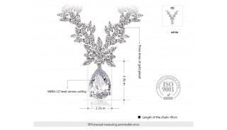 Ожерелья - Позолоченное ожерелье Graceful Queen