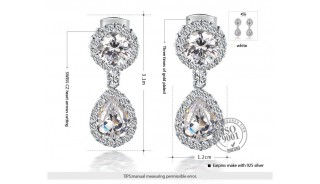 Серьги - Позолоченные серьги Princess Diana