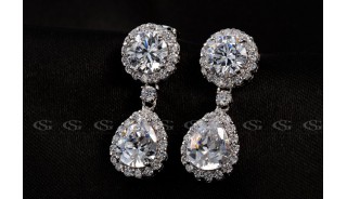 Серьги - Позолоченные серьги Princess Diana