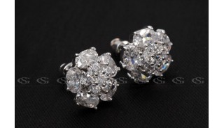 Серьги - Позолоченные серьги Flower Light