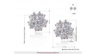 Серьги - Позолоченные серьги Flower Light