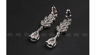 Серьги - Позолоченные серьги White Tree