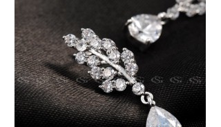 Серьги - Позолоченные серьги White Tree