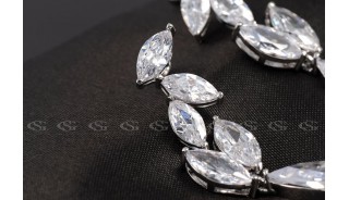 Серьги - Позолоченные серьги Petal of sky