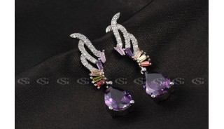 Серьги - Позолоченные серьги Rainbow