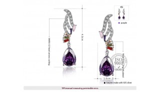 Серьги - Позолоченные серьги Rainbow