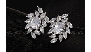 Серьги - Позолоченные серьги Leafage