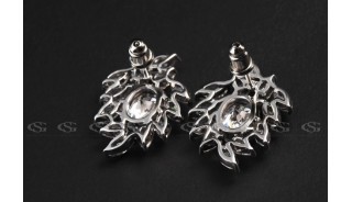 Серьги - Позолоченные серьги Leafage