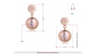 Серьги - Позолоченные серьги Pink