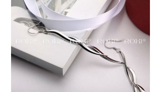 Серебряные серьги - Серебряные серьги Slim