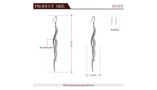 Серебряные серьги - Серебряные серьги Slim