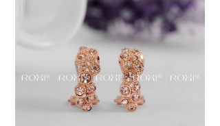 Позолоченные серьги - Позолоченные серьги Stone