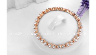 Браслеты - Позолоченный браслет Round Gold