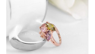 Кольца - Позолоченное кольцо Сrystal Shine