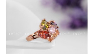 Кольца - Позолоченное кольцо Сrystal Shine